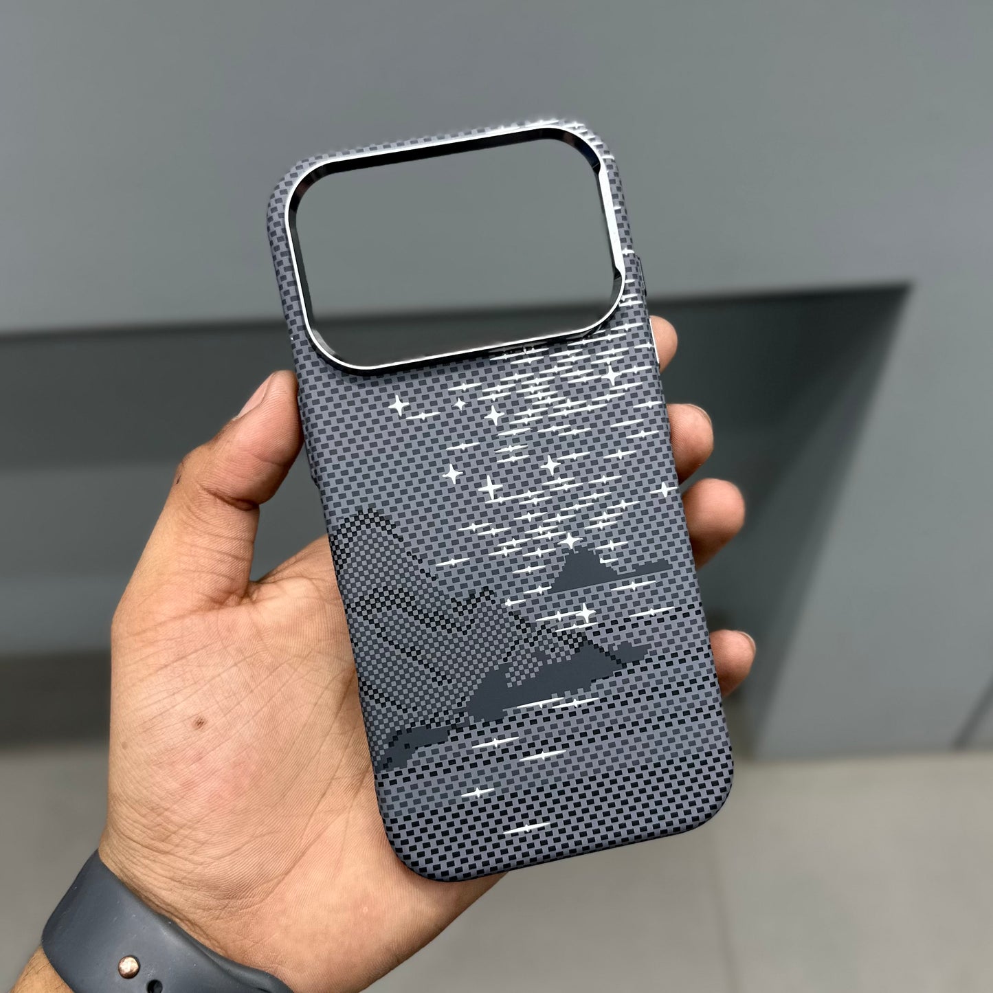 LUXO CARBON CASE - GREY STARS ( No. 3160 )