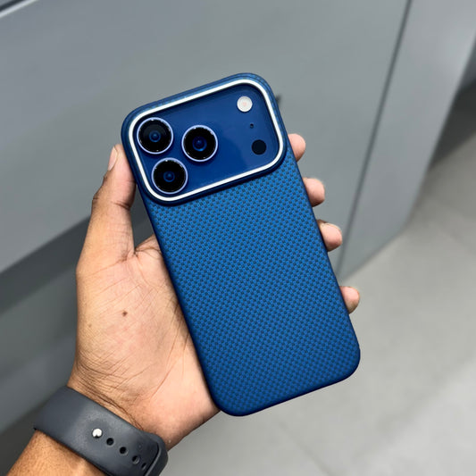 Face Design Carbon Case with Magsafe ( No. 2037 ) 17 Series-Blue