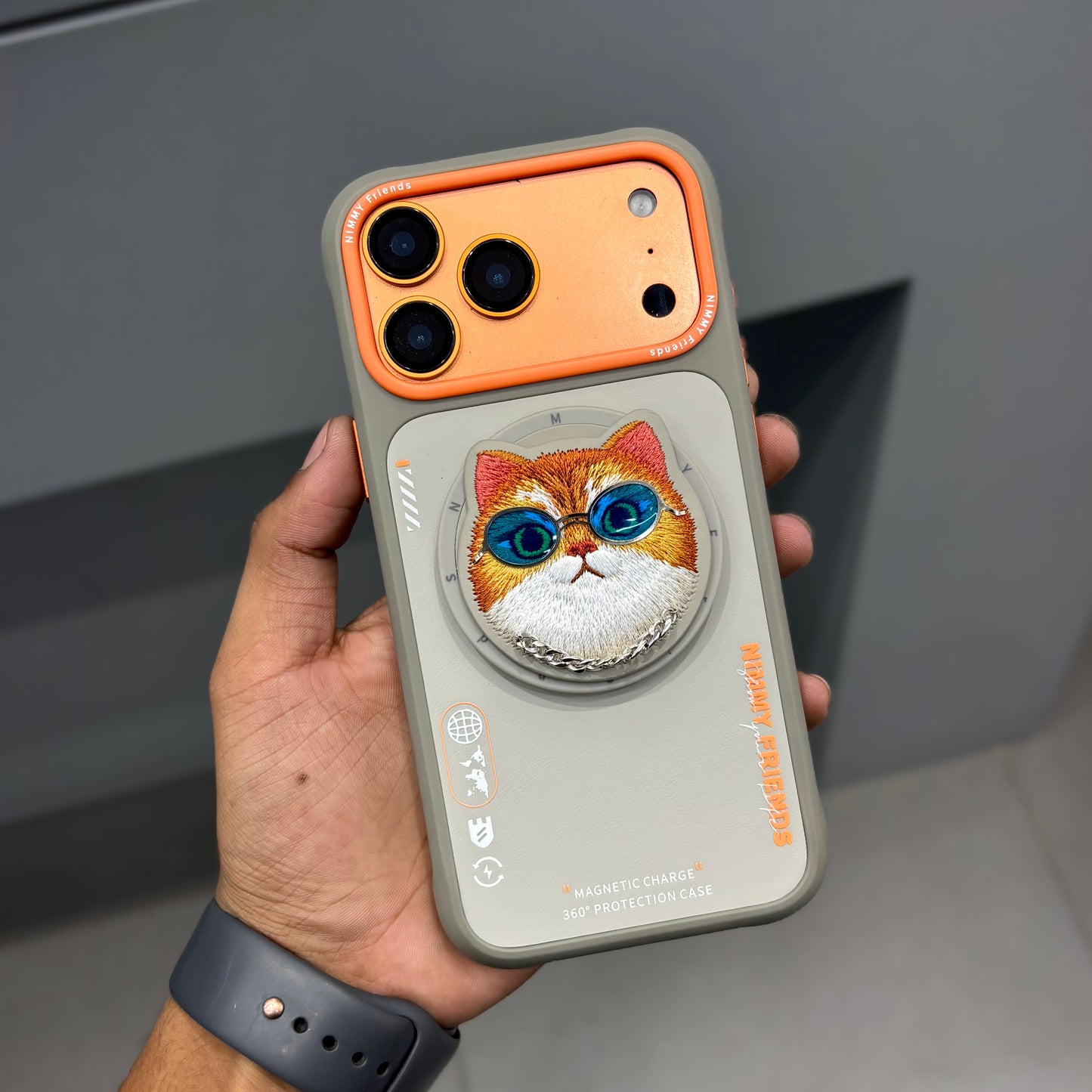 NIMMY POPUP CASE - GREY ORANGE ( No. 2699 )