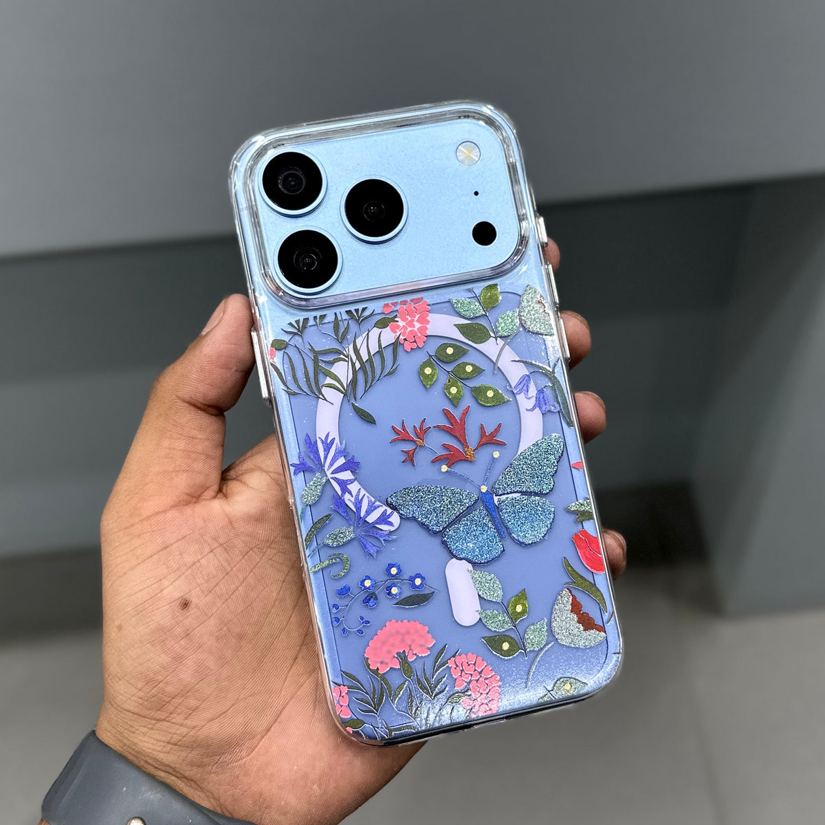 MOSTREET FLOWERS CASE - PURPLE ( No. 3924 )