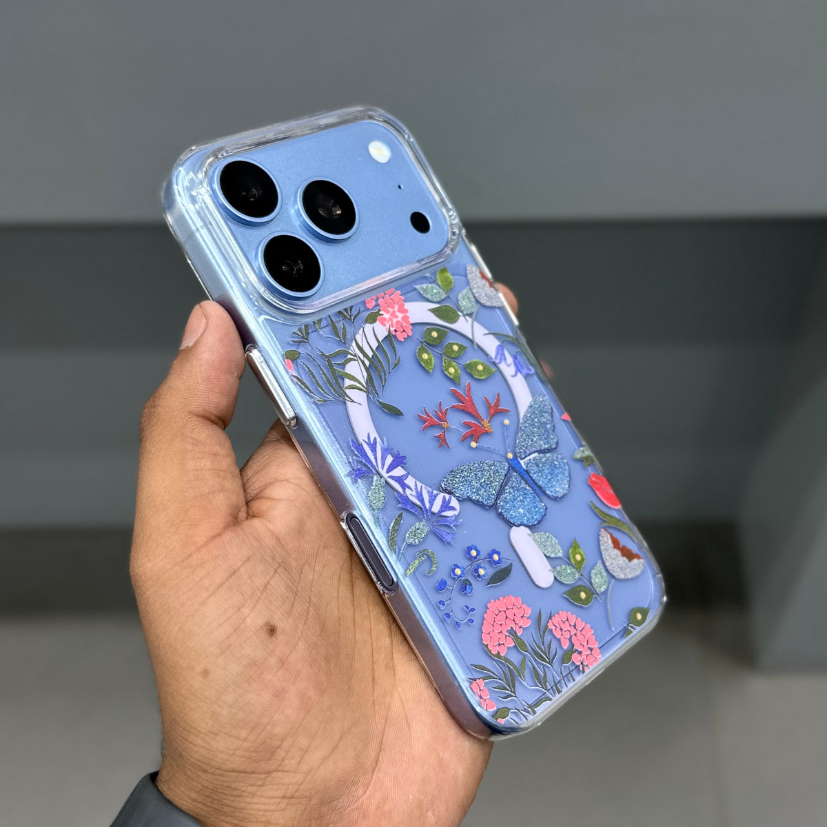 MOSTREET FLOWERS CASE - PURPLE ( No. 3924 )
