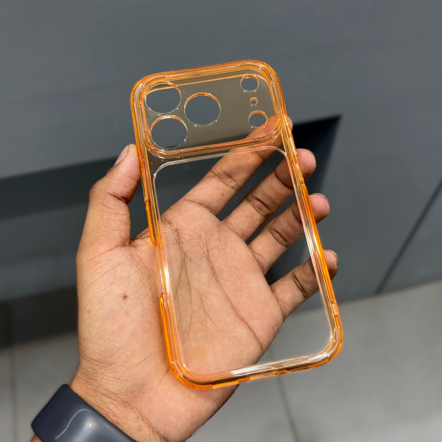 NYJOY CLEAR CASE TNT - ORANGE ( No. 2415 )