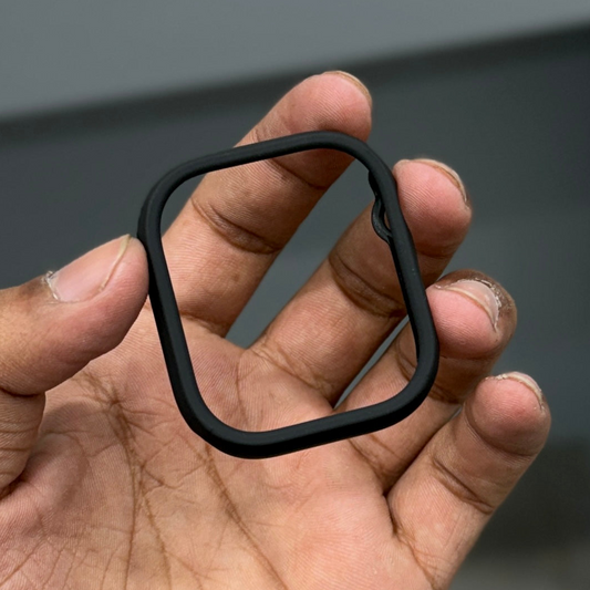 iWATCH BUMPER WITHOUT GLASS CASE - BLACK ( No. 3793 )