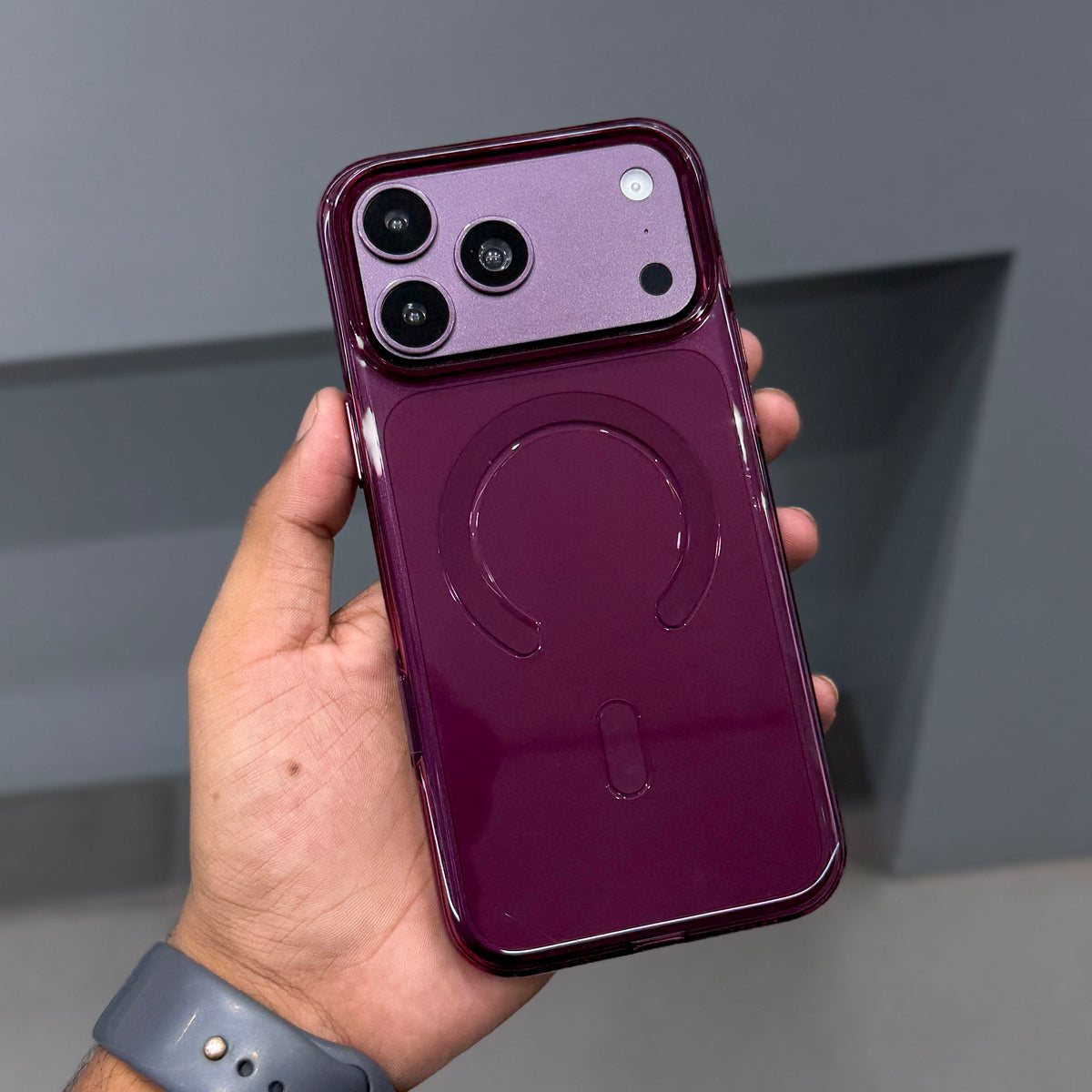 CMAQ PRISM PRO MAGSAFE CASE - WINE RED ( No. 3840 )