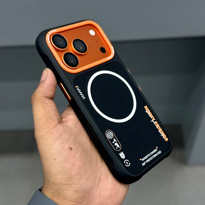 NIMMY MAGSAFE CASE - BLACK ORANGE ( No. 2695 )