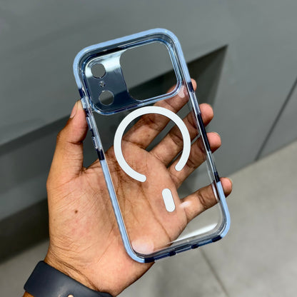 NITO Side Bumpper with Button and Magsafe Case - Blue ( No. 2189)