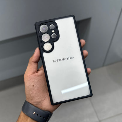 BLACK FRAME CRYSTAL WITH CAMRA GUARD CASE SAMSUNG ( No. 2819 )