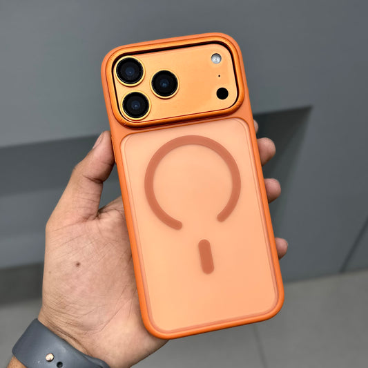 ICON SEMI TRANSLUCENT CASE MAGSAFE - ORANGE ( No. 2869 )