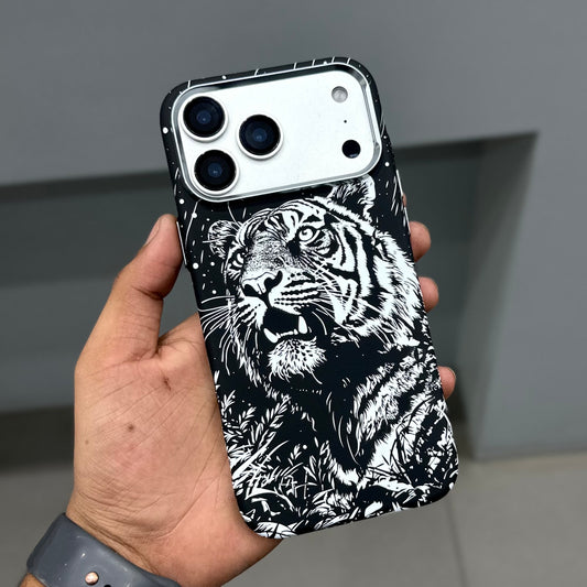 LUXO MAGSAFE CASE - BLACK WHITE TIGER ( No. 3659 )