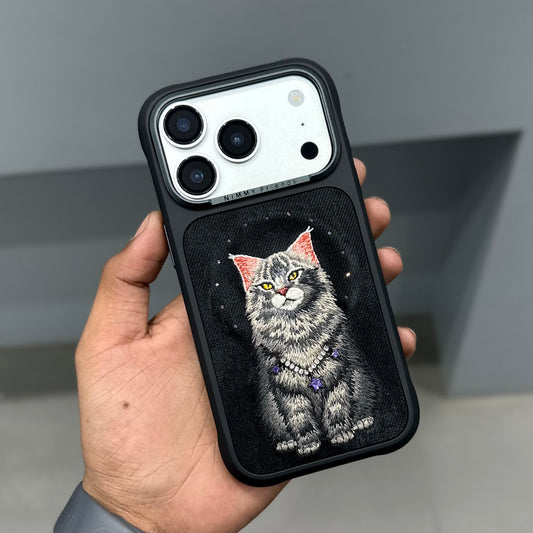 NIMMY CAT CHAIN CASE- BLACK PINK ( No. 2539 )