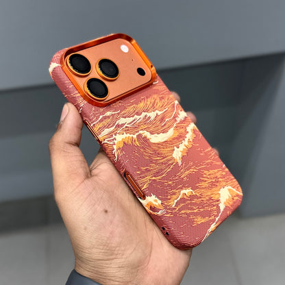 LUXO MAGSAFE CASE SEA WAVES - ORANGE ( No. 3669 )