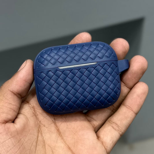GLITCH SILICON AIRPODS CASE - BLUE ( No. 2844 )