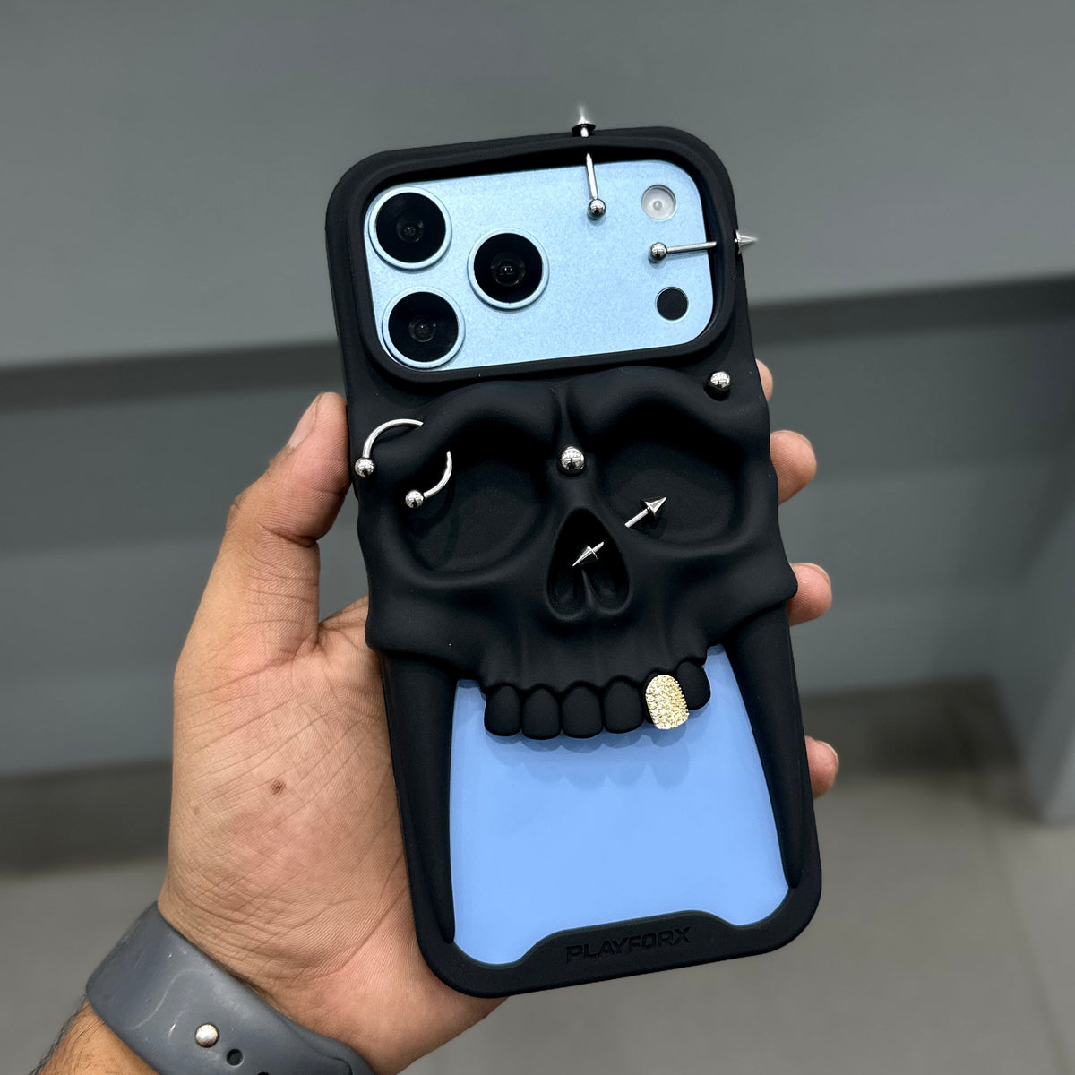 PLAYFORX SKULL CASE - BLACK ( No. 4251 )