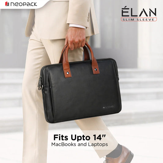 NEOPACK ELAN LAPTOP SLEEVE 14 INCH - BLACK ( No. 3781 )