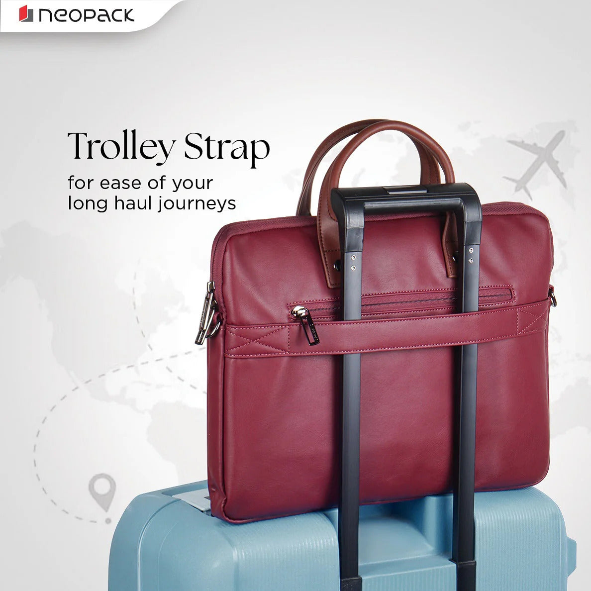 NEOPACK ELAN LAPTOP SLEEVE 14 INCH - BURGUNDY ( No. 3783 )
