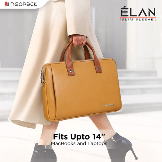 NEOPACK ELAN LAPTOP SLEEVE 14 INCH-TAN ( No. 3780 )