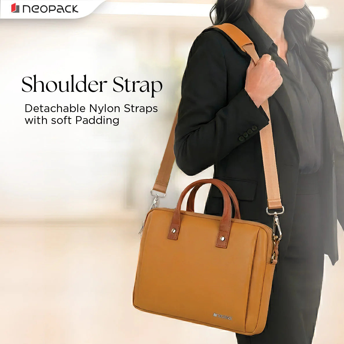 NEOPACK ELAN LAPTOP SLEEVE 14 INCH-TAN ( No. 3780 )